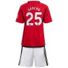 Maillot de Supporter Manchester United Sancho 25 Domicile 2023-24 Pour Enfant